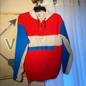 Pink zip-up windbreaker